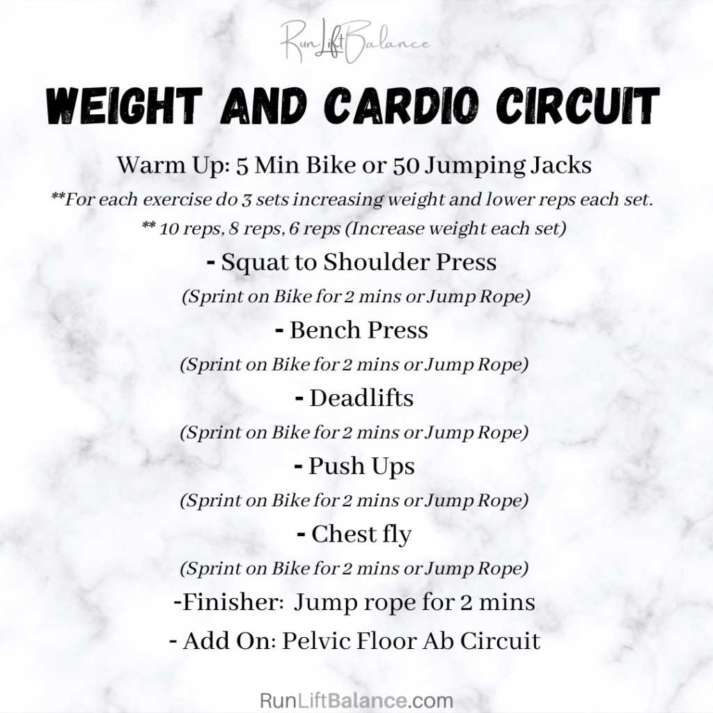 Weight and Cardio Circuit