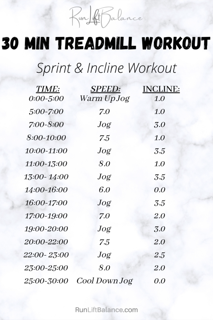 30min Treadmill Workout