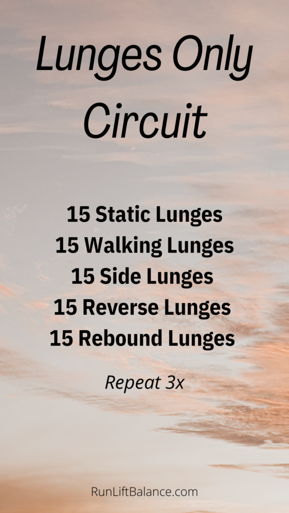 Circuit - Lunges Only