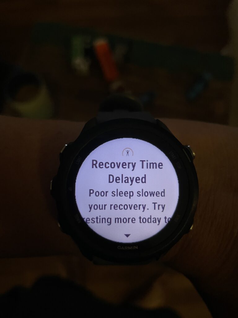 Delayed Recovery Watch Message