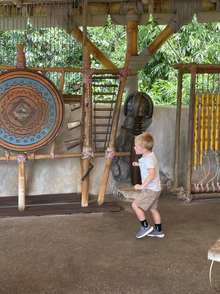 Active Rest Day at Disney. Playing Drums