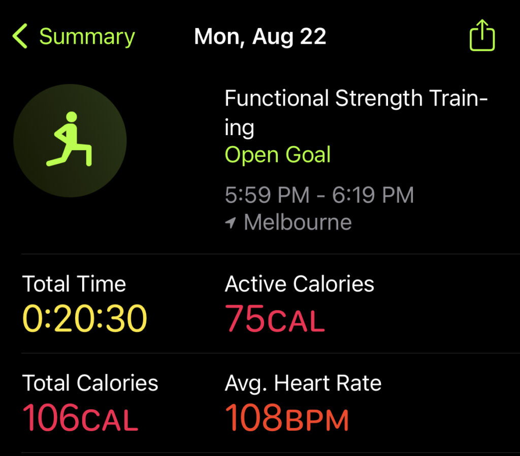 30 Min Bike and Strength for Runners Lift Stats