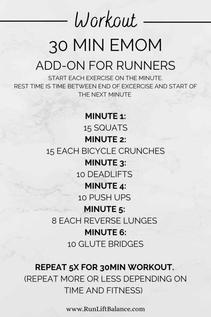Workout Wednesday! EMOM Add-On Workout for Runners - Dumbbell Only