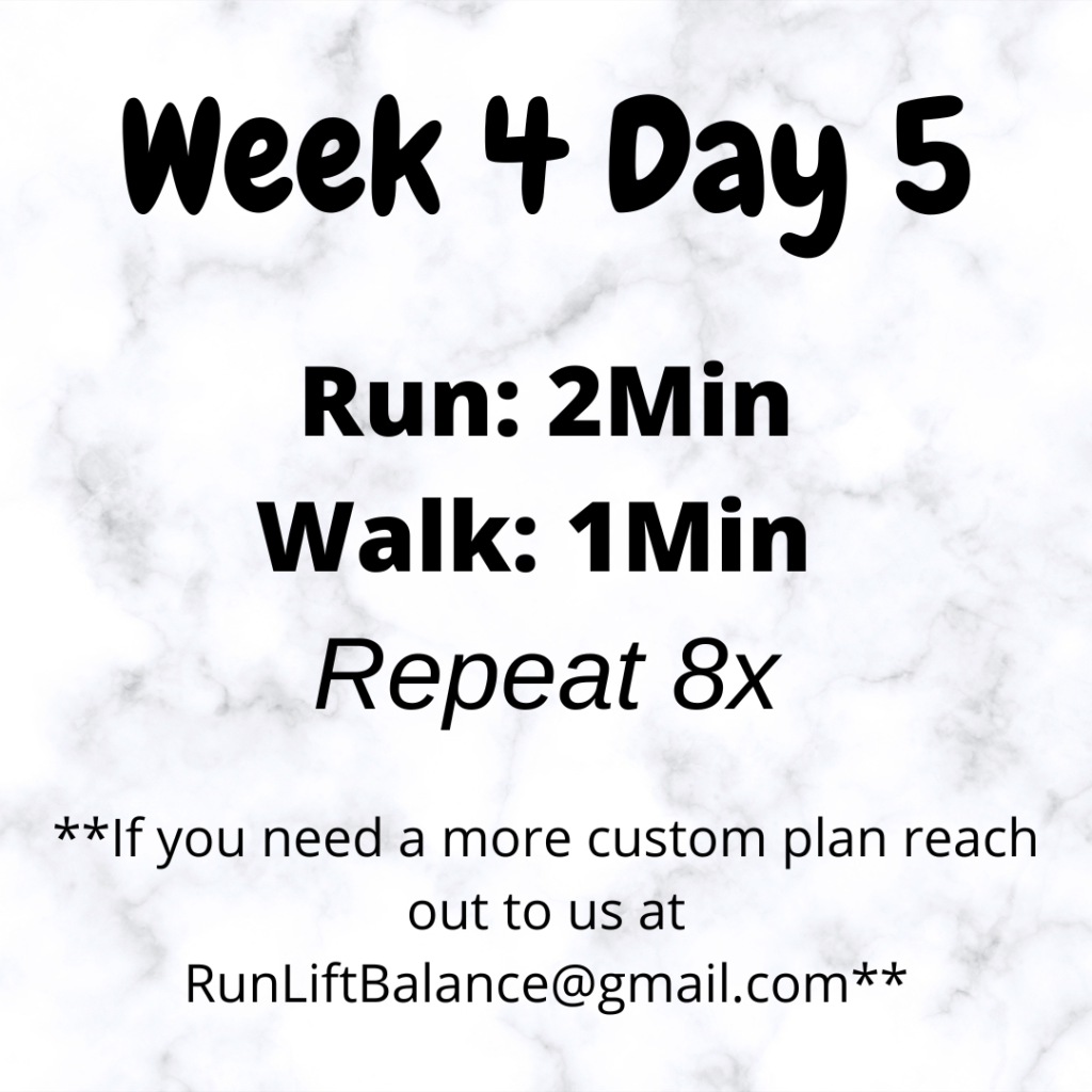 Running for Beginners - Week 4 Day 5 Workout