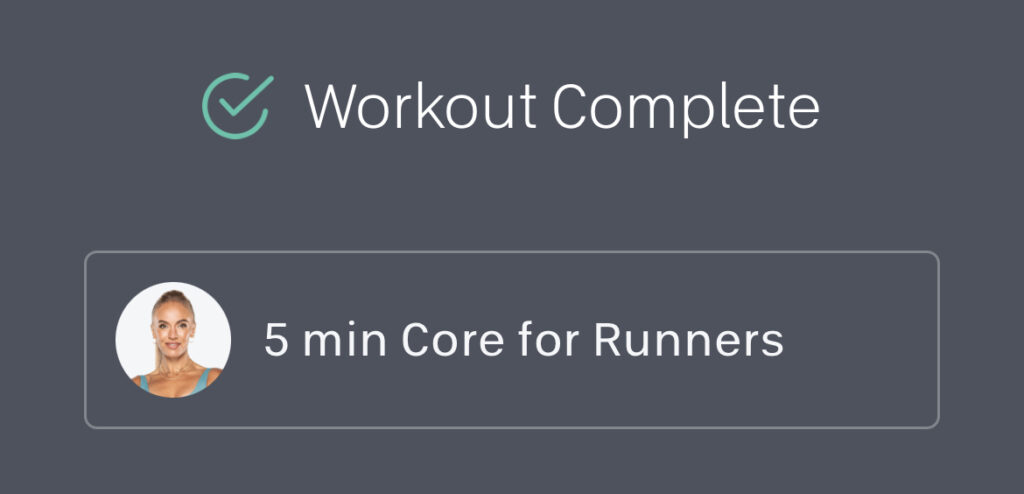 Core workout stats