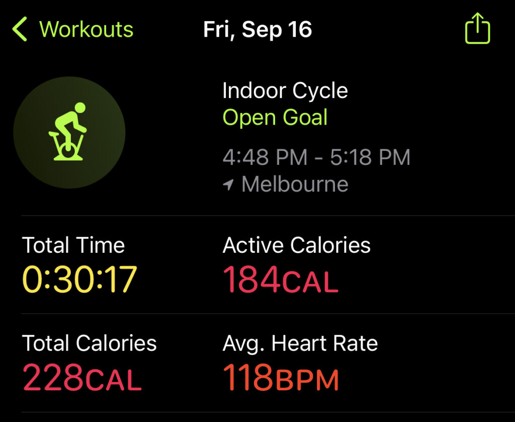 Peloton Classes - 30Min Bike & 30 Min Strength for Runners Bike Stats