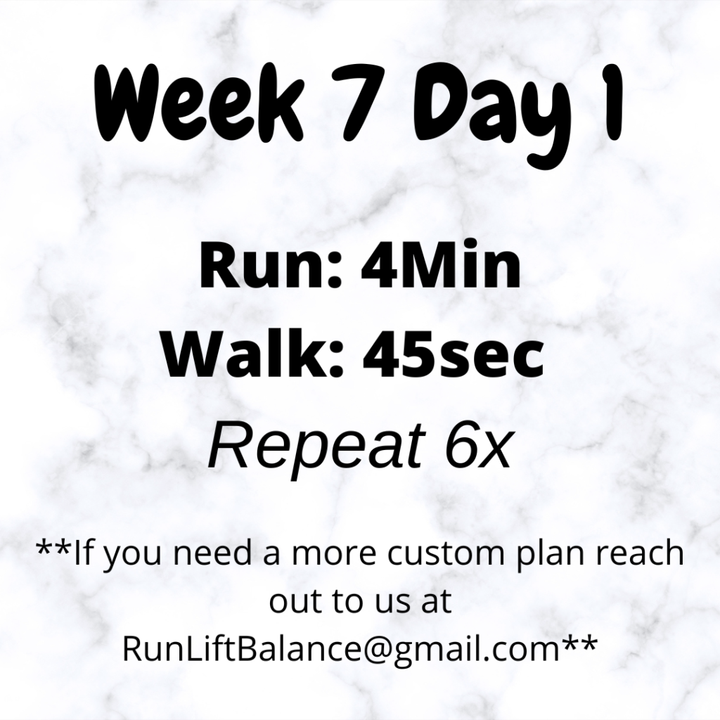 Running for Beginners Week 7 Day 1 Running Workout