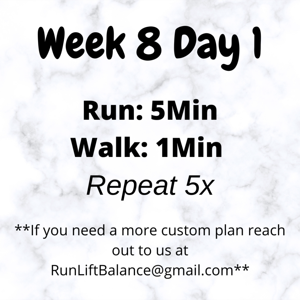 Running for Beginners - Week 8 Day 1