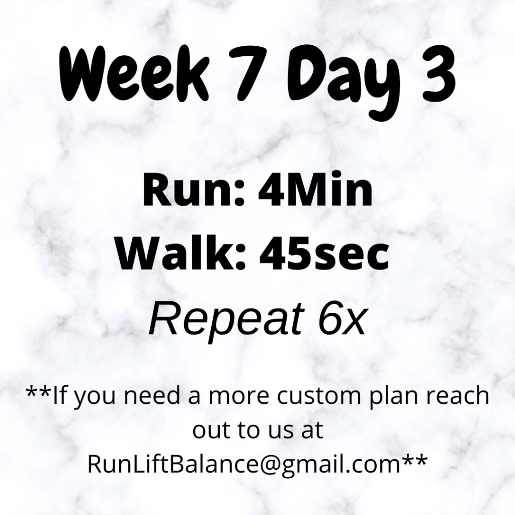 Running for Beginners - Week 7 Day 3 Workout