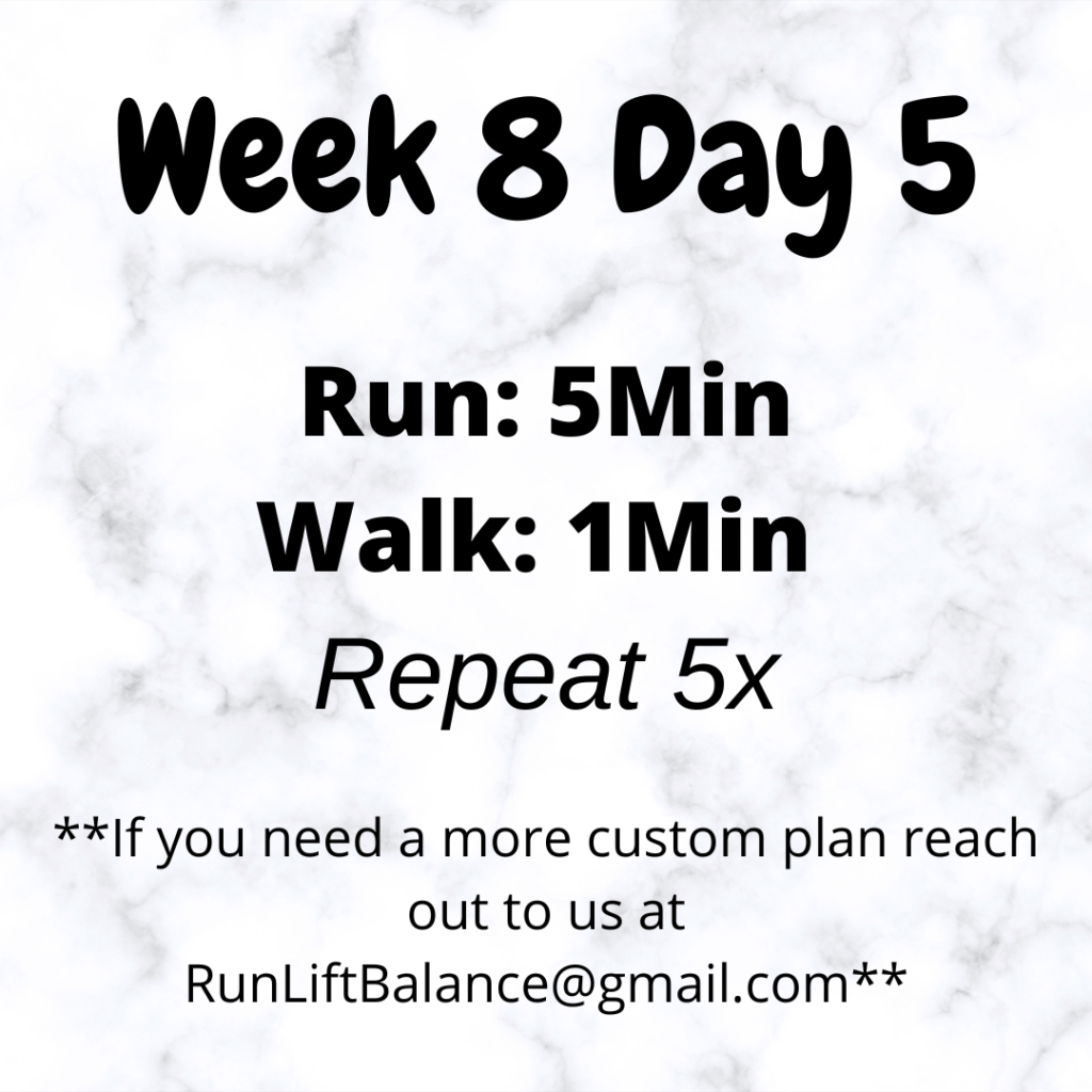 Running for Beginners - Week 8 Day 5
