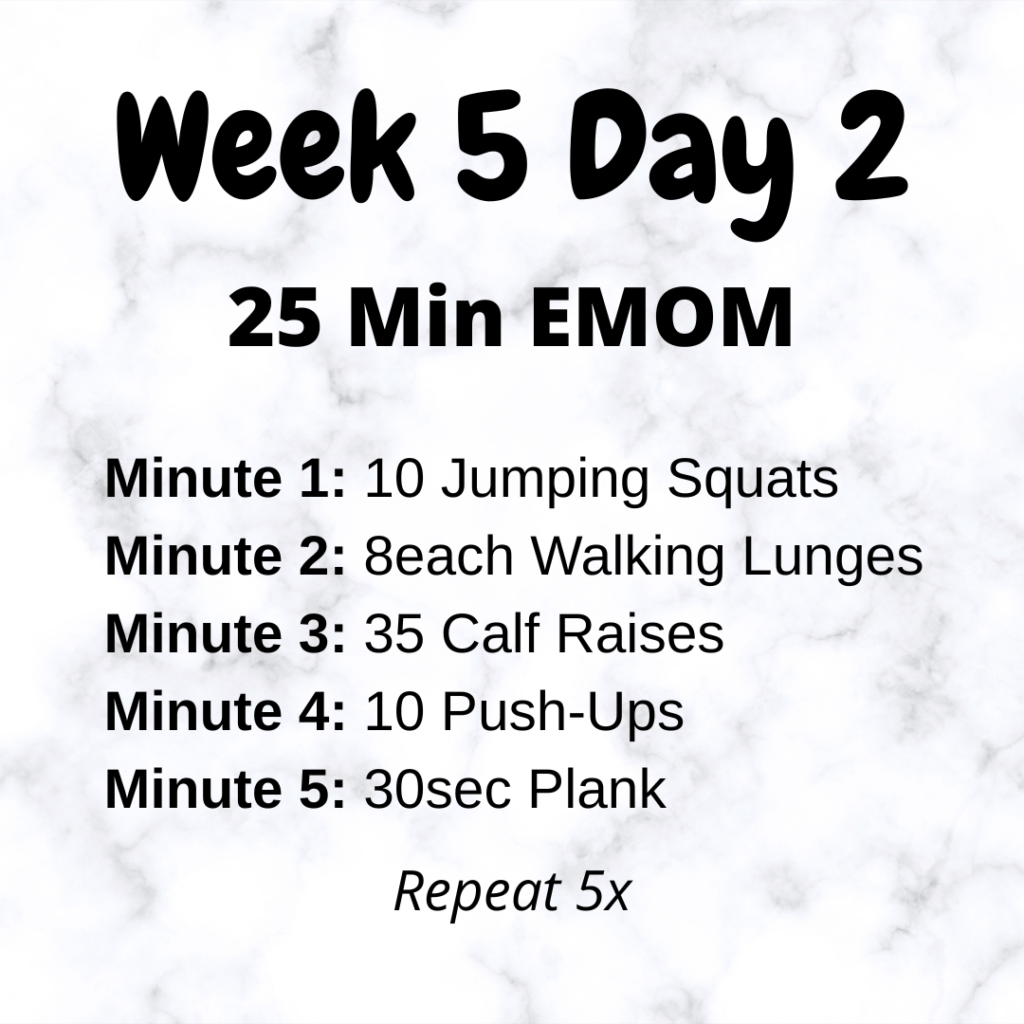 Running for Beginners - Week 5 Day 2 EMOM Workout
