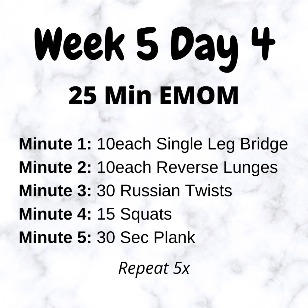 Running for Beginners - Week 5 Day 4 EMOM Workout