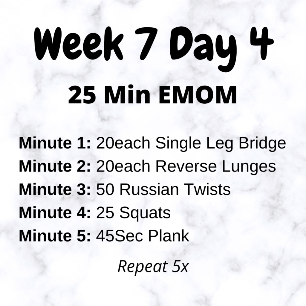 Running for Beginners - Week 7 Day 4 EMOM Workout