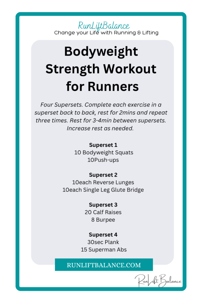 Bodyweight Strength Workout for Runners